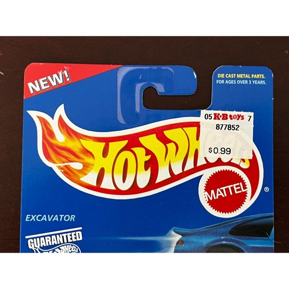 Hot Wheels 1997 First Editions #512 Excavator White/Blue NEW NIP - Picture 6 of 9
